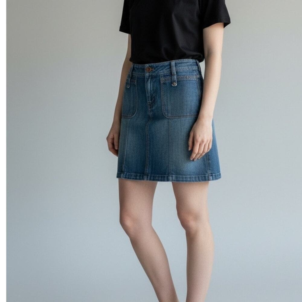 Citizens of Humanity Premium Vintage Denim Mini Skirt Blue Wash Size 28